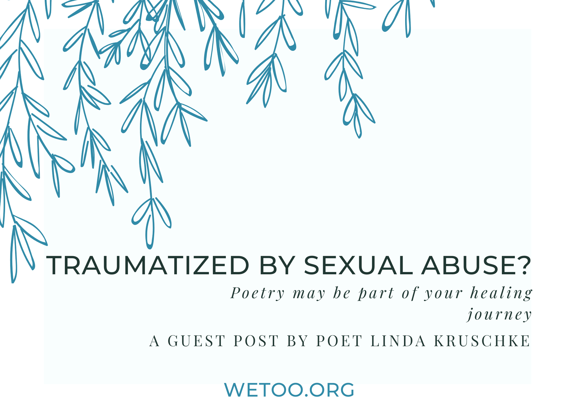 Need healing from trauma? Try poetry. We Too